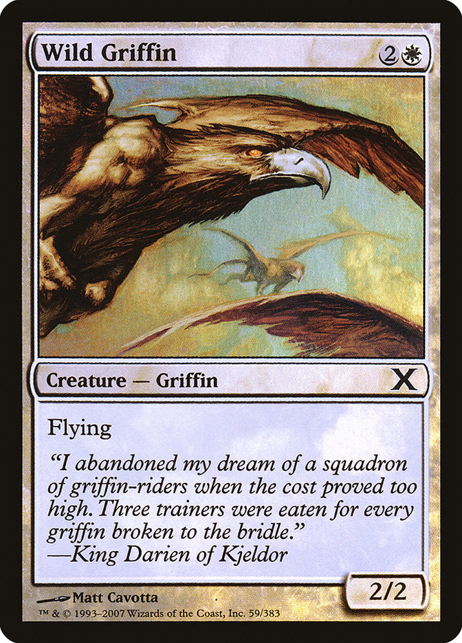 Wild Griffin (Premium Foil) [Tenth Edition] | Good Games North