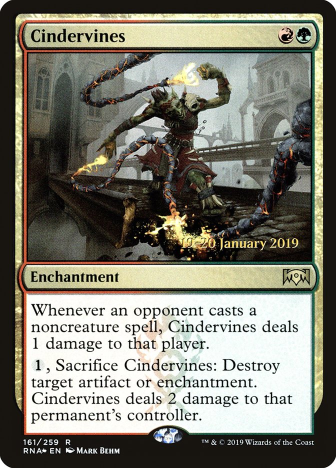 Cindervines [Ravnica Allegiance Prerelease Promos] | Good Games North