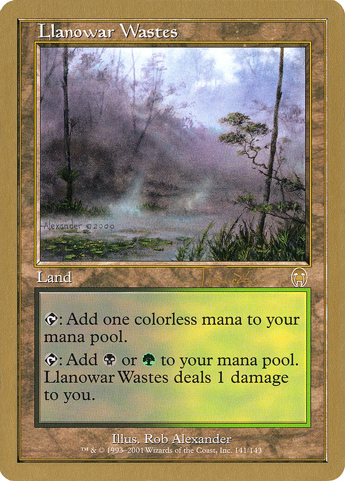 Llanowar Wastes (Jan Tomcani) [World Championship Decks 2001] | Good Games North