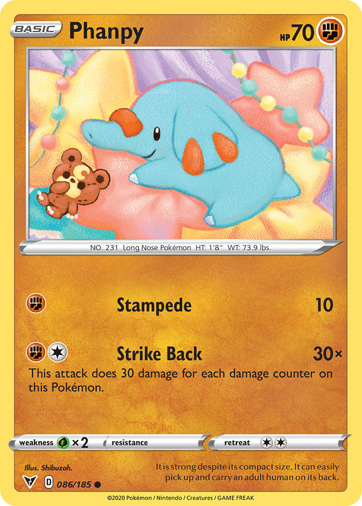 Phanpy (086/185) [Sword & Shield: Vivid Voltage] | Good Games North
