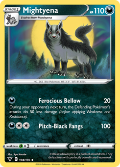 Mightyena (104/185) [Sword & Shield: Vivid Voltage] | Good Games North