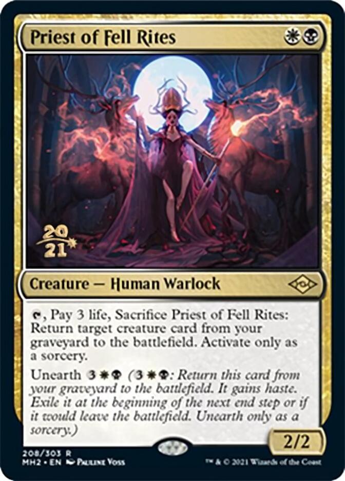 Priest of Fell Rites [Modern Horizons 2 Prerelease Promos] | Good Games North