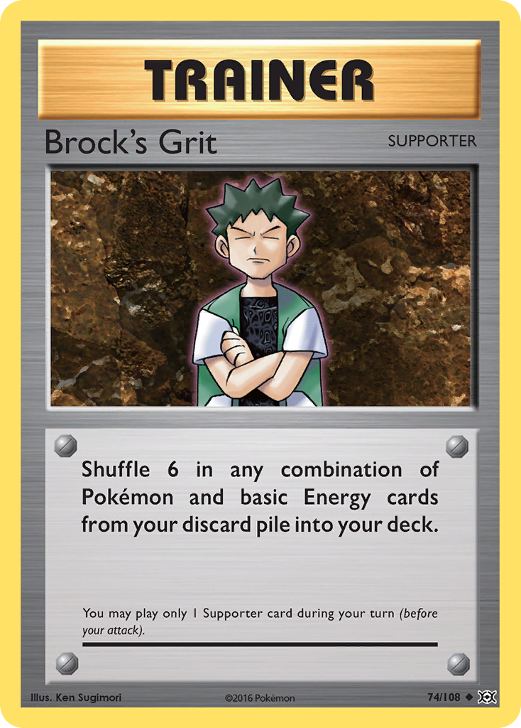 Brock's Grit (74/108) [XY: Evolutions] | Good Games North