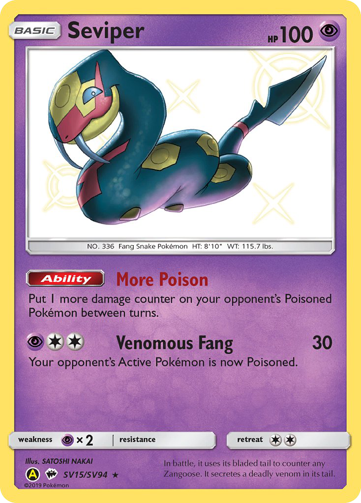 Seviper (SV15/SV94) [Sun & Moon: Hidden Fates - Shiny Vault] | Good Games North