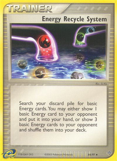 Energy Recycle System (84/97) [EX: Dragon] | Good Games North