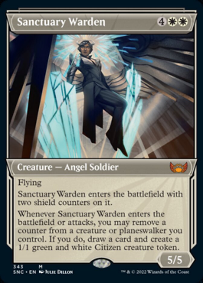 Sanctuary Warden (Showcase Art Deco) [Streets of New Capenna] | Good Games North