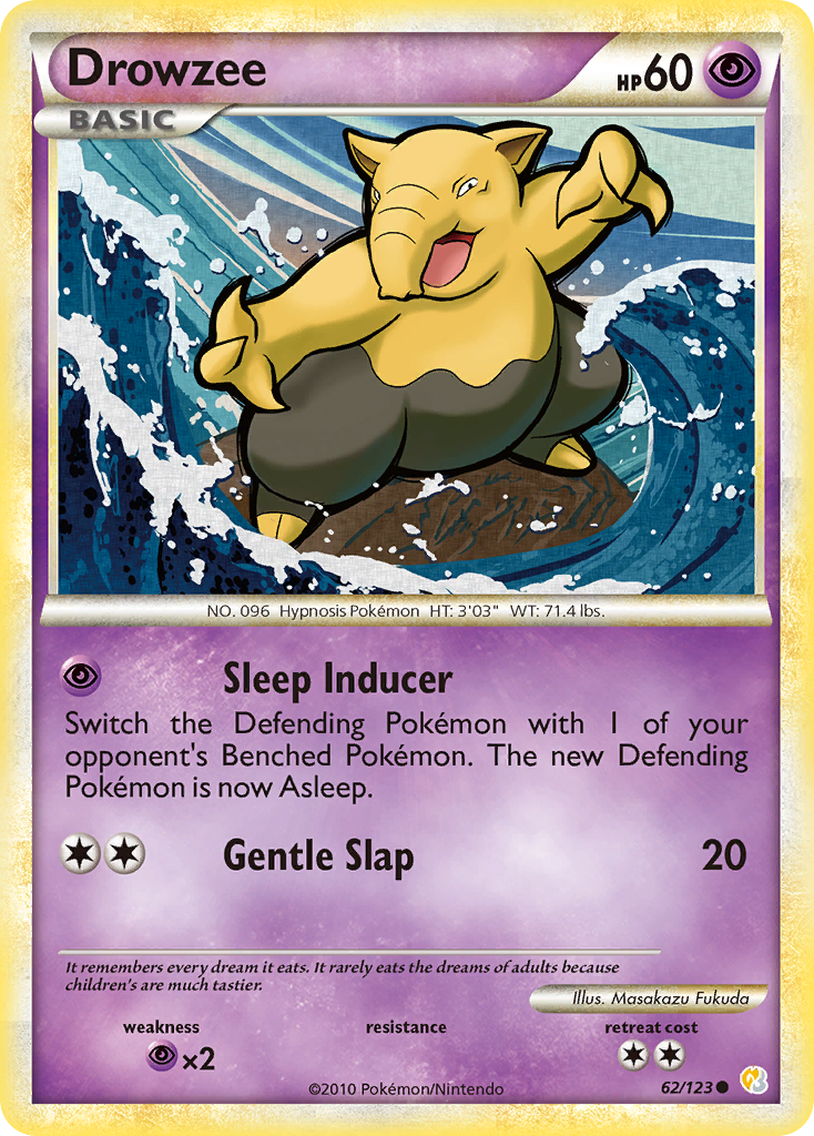 Drowzee (62/123) [HeartGold & SoulSilver: Base Set] | Good Games North
