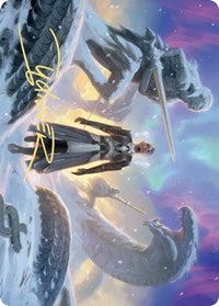 Search for Glory Art Card (Gold-Stamped Signature) [Kaldheim: Art Series] | Good Games North