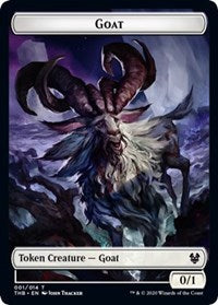 Goat // Human Soldier Double-sided Token [Theros Beyond Death Tokens] | Good Games North