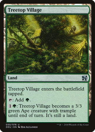 Treetop Village [Duel Decks: Elves vs. Inventors] | Good Games North