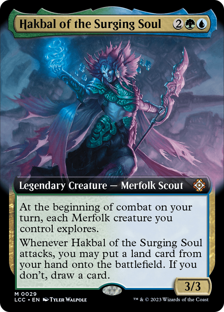 Hakbal of the Surging Soul (Extended Art) [The Lost Caverns of Ixalan Commander] | Good Games North