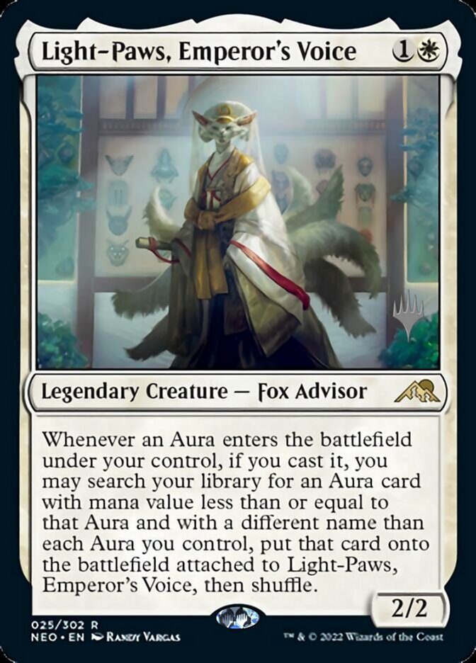 Light-Paws, Emperor's Voice (Promo Pack) [Kamigawa: Neon Dynasty Promos] | Good Games North