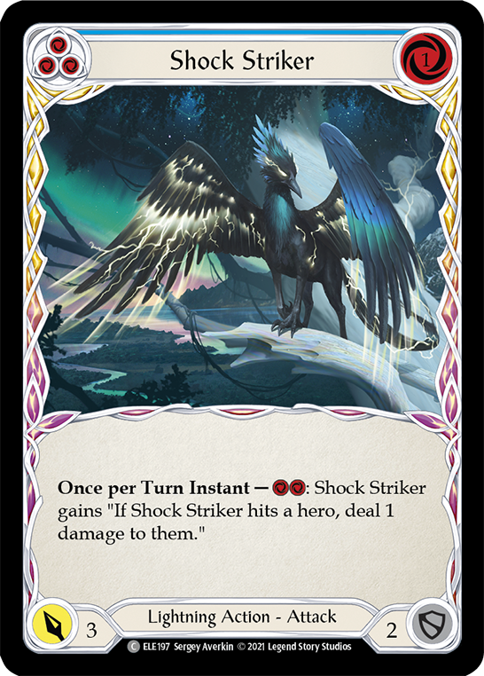 Shock Striker (Blue) [ELE197] (Tales of Aria)  1st Edition Normal | Good Games North