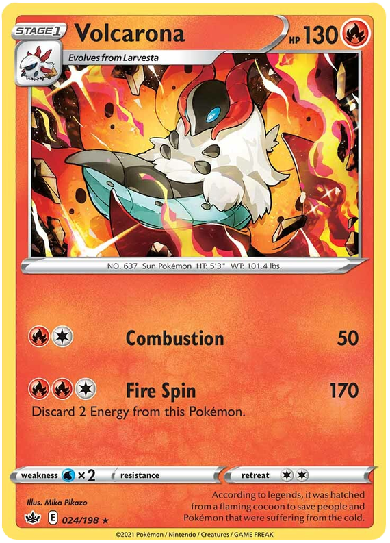 Volcarona (024/198) [Sword & Shield: Chilling Reign] | Good Games North