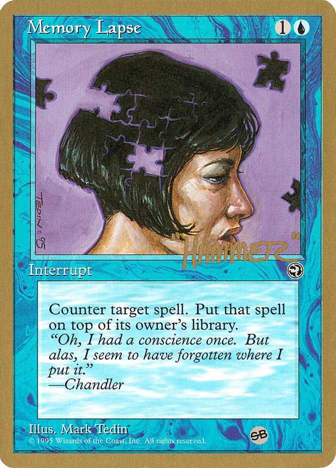 Memory Lapse (Jigsaw) (Shawn "Hammer" Regnier) (SB) [Pro Tour Collector Set] | Good Games North