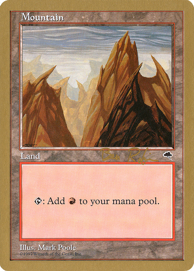 Mountain (br343) (Ben Rubin) [World Championship Decks 1998] | Good Games North
