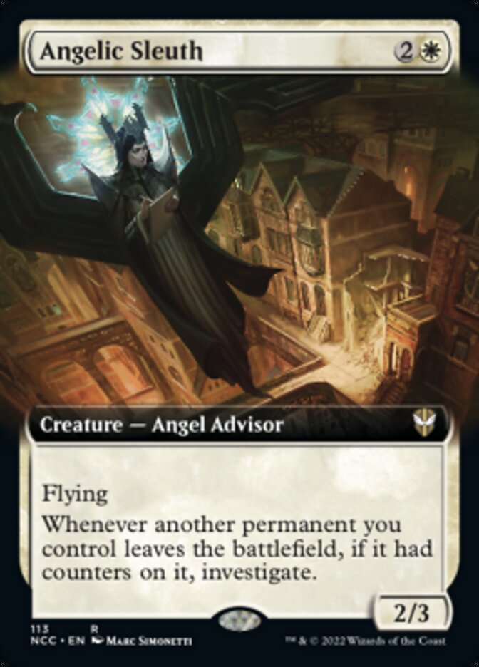Angelic Sleuth (Extended Art) [Streets of New Capenna Commander] | Good Games North
