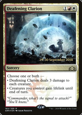 Deafening Clarion [Guilds of Ravnica Promos] | Good Games North