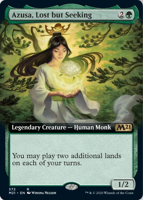 Azusa, Lost but Seeking (Extended Art) [Core Set 2021] | Good Games North