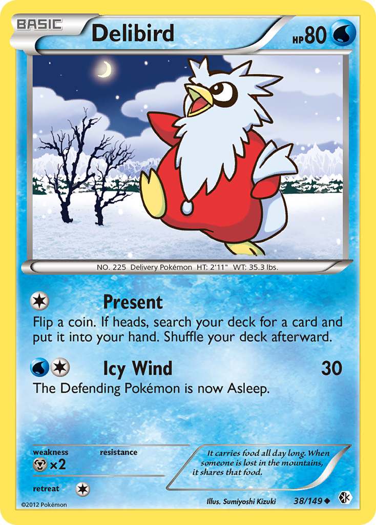 Delibird (38/149) [Black & White: Boundaries Crossed] | Good Games North