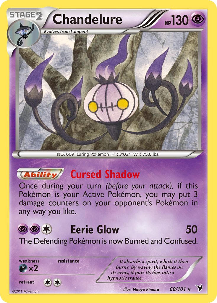 Chandelure (60/101) [Black & White: Noble Victories] | Good Games North