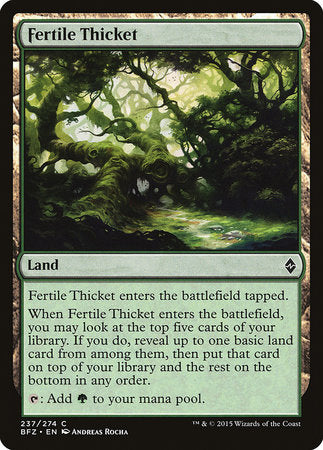 Fertile Thicket [Battle for Zendikar] | Good Games North