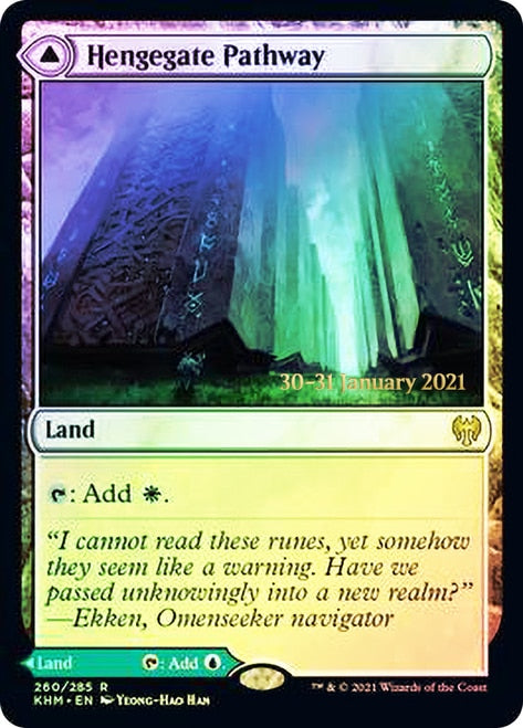 Hengegate Pathway // Mistgate Pathway  [Kaldheim Prerelease Promos] | Good Games North