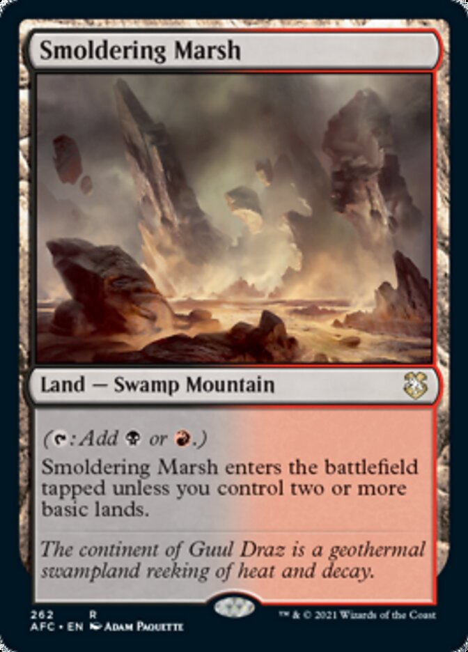 Smoldering Marsh [Dungeons & Dragons: Adventures in the Forgotten Realms Commander] | Good Games North