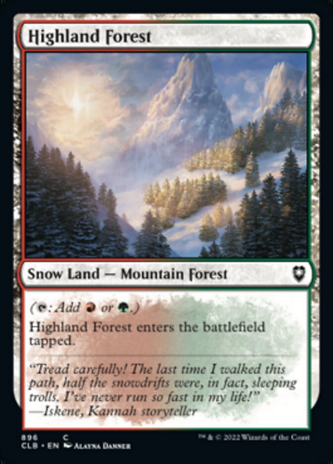 Highland Forest [Commander Legends: Battle for Baldur's Gate] | Good Games North