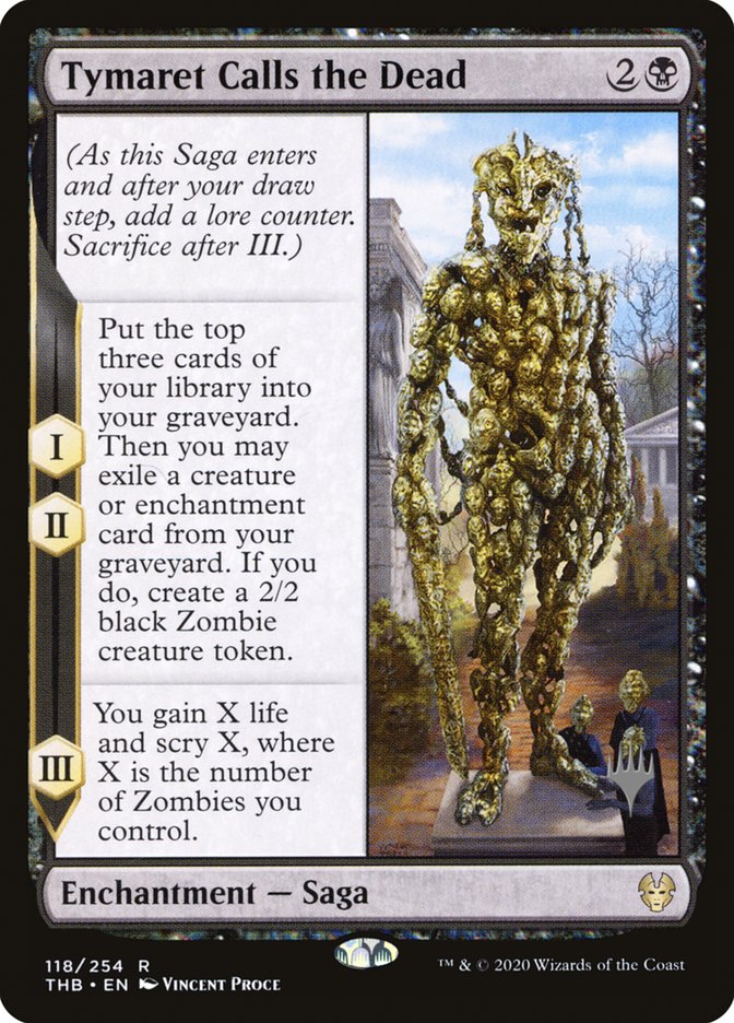Tymaret Calls the Dead (Promo Pack) [Theros Beyond Death Promos] | Good Games North