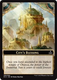 City's Blessing Token (006) [Rivals of Ixalan Tokens] | Good Games North