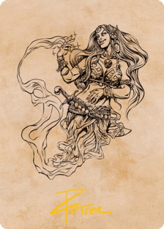 Djinni Windseer (Showcase) Art Card (Gold-Stamped Signature) [Dungeons & Dragons: Adventures in the Forgotten Realms Art Series] | Good Games North