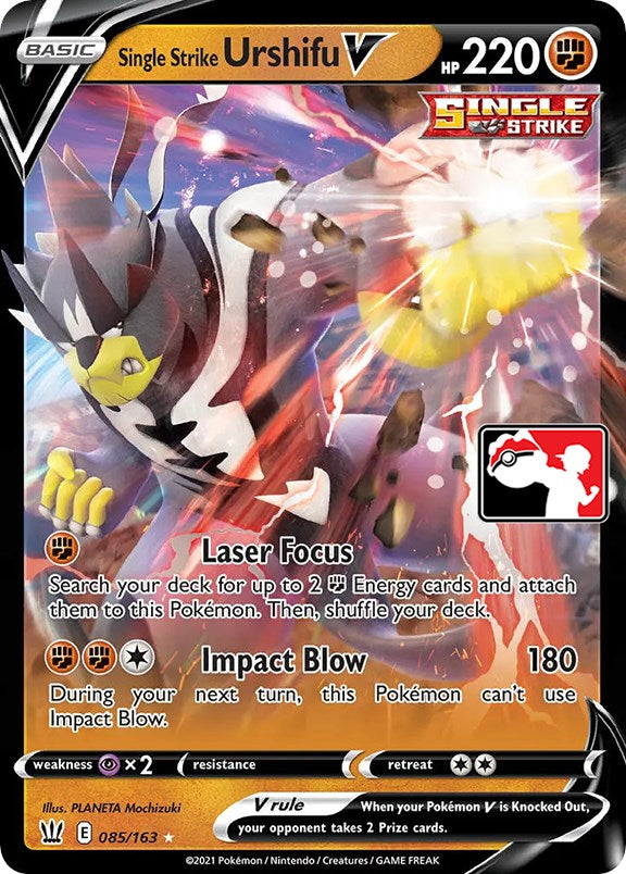 Single Strike Urshifu V (085/163) [Prize Pack Series One] | Good Games North