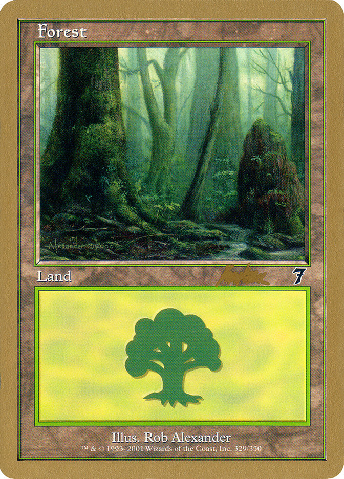 Forest (329) (Brian Kibler) [World Championship Decks 2002] | Good Games North