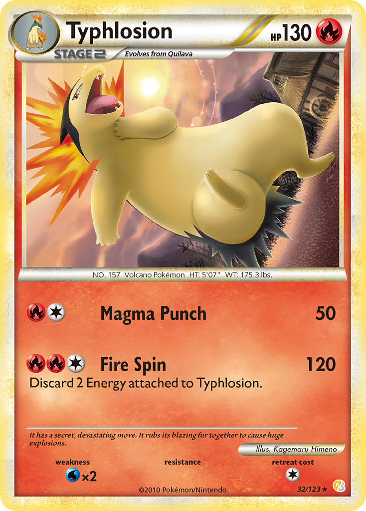 Typhlosion (32/123) [HeartGold & SoulSilver: Base Set] | Good Games North