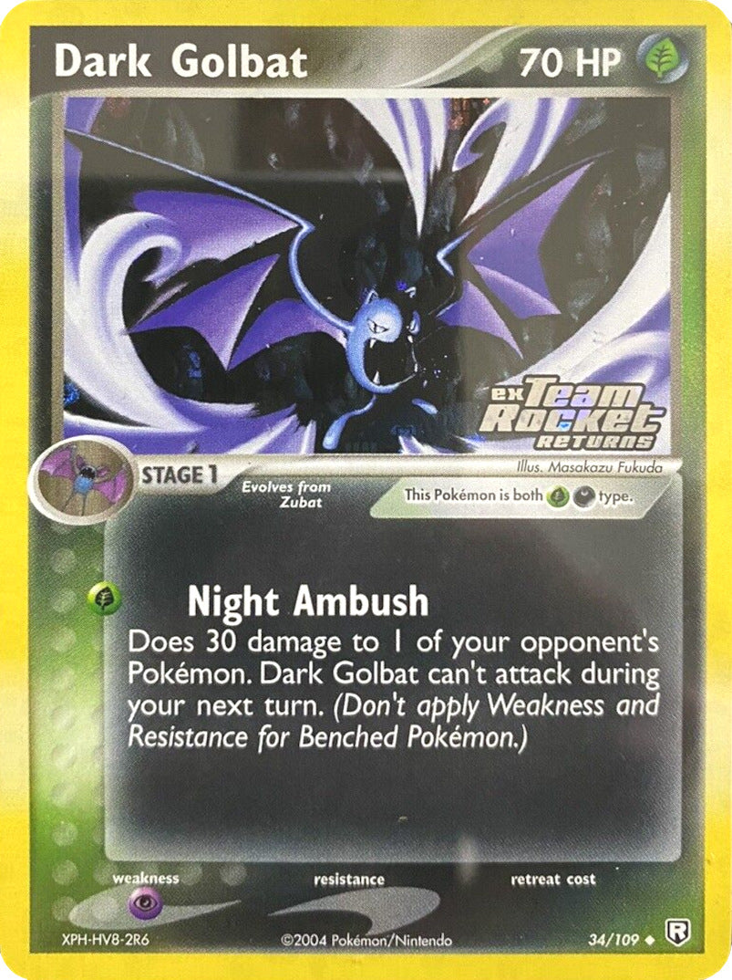 Dark Golbat (34/109) (Stamped) [EX: Team Rocket Returns] | Good Games North