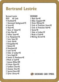 1996 Bertrand Lestree Decklist Card [World Championship Decks] | Good Games North