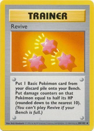 Revive (89/102) [Base Set Shadowless Unlimited] | Good Games North