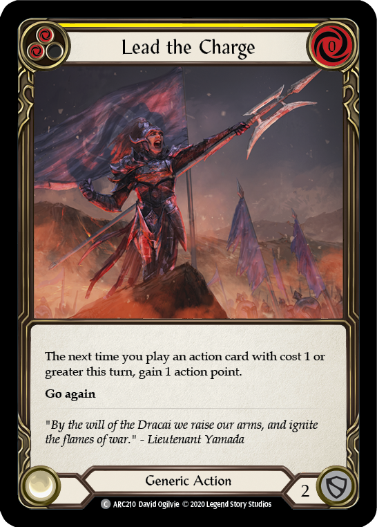 Lead the Charge (Yellow) [U-ARC210] Unlimited Rainbow Foil | Good Games North