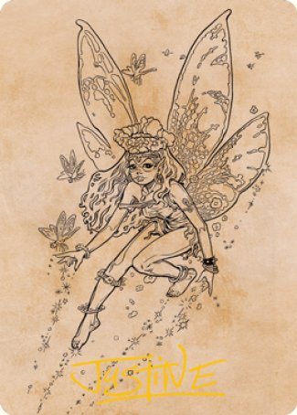Pixie Guide (Showcase) Art Card (Gold-Stamped Signature) [Dungeons & Dragons: Adventures in the Forgotten Realms Art Series] | Good Games North