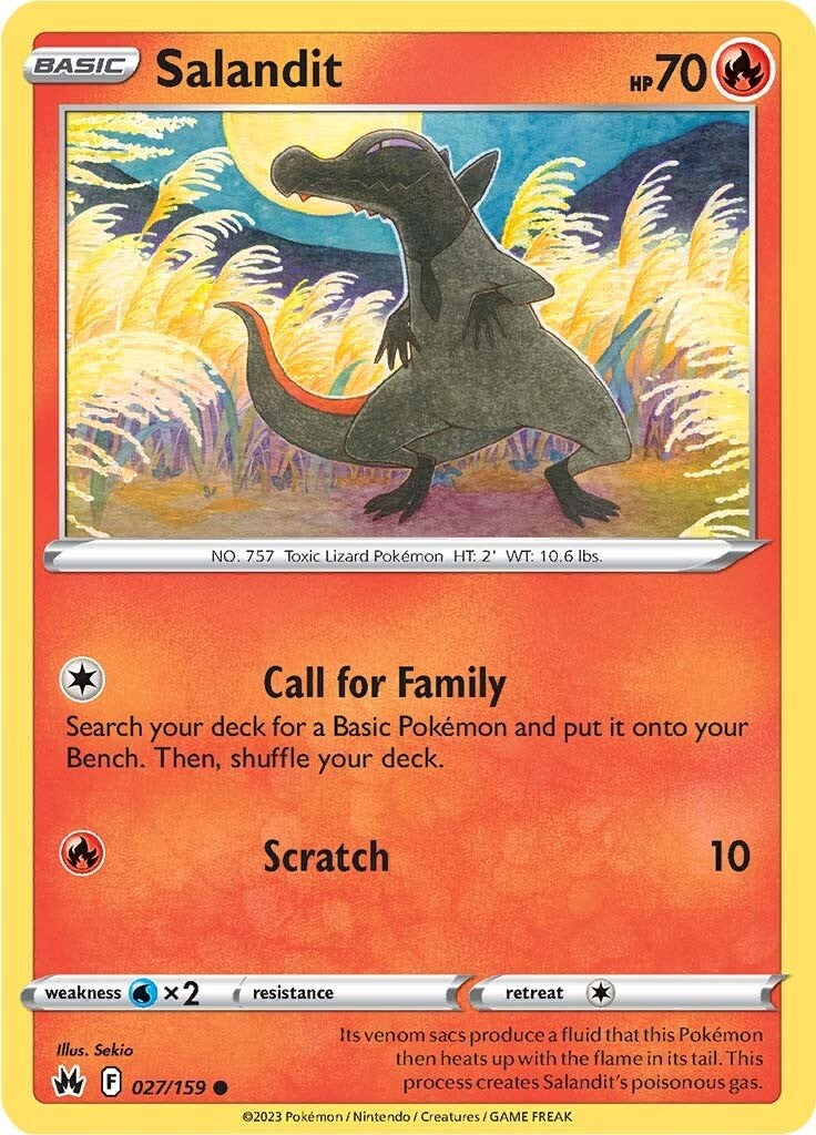 Salandit (027/159) [Sword & Shield: Crown Zenith] | Good Games North