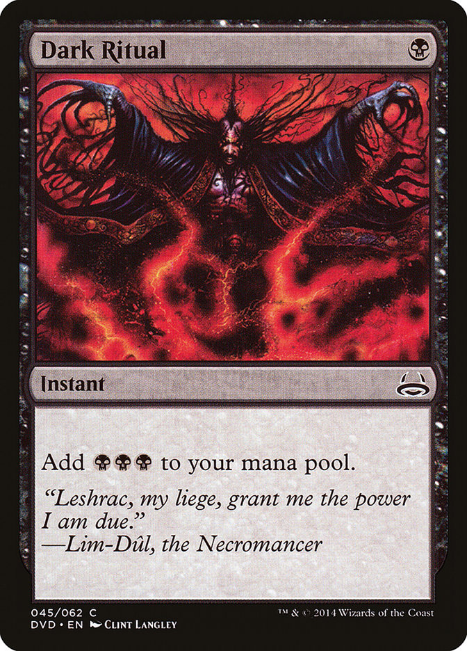 Dark Ritual (Divine vs. Demonic) [Duel Decks Anthology] | Good Games North
