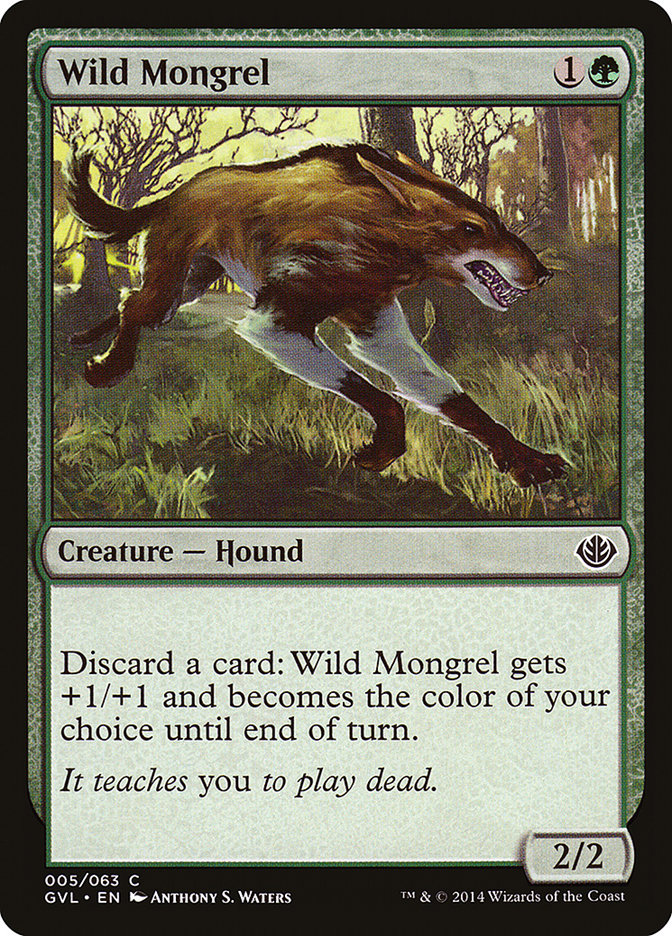 Wild Mongrel (Garruk vs. Liliana) [Duel Decks Anthology] | Good Games North