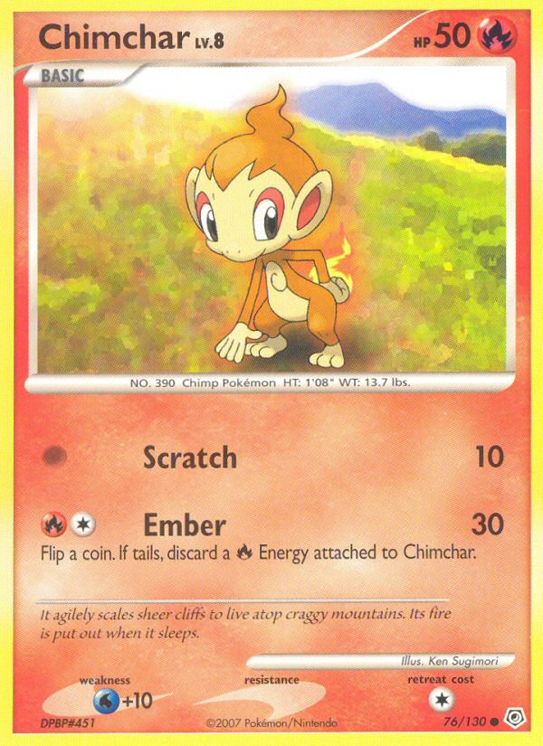 Chimchar (76/130) [Diamond & Pearl: Base Set] | Good Games North