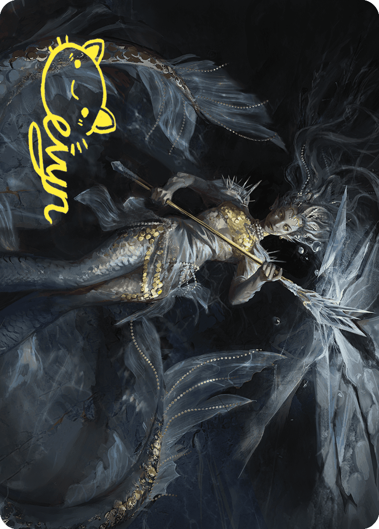 Sharae of Numbing Depths Art Card (Gold-Stamped Signature) [Wilds of Eldraine Art Series] | Good Games North
