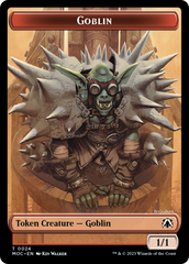 Goblin // Sliver Double-Sided Token [March of the Machine Commander Tokens] | Good Games North