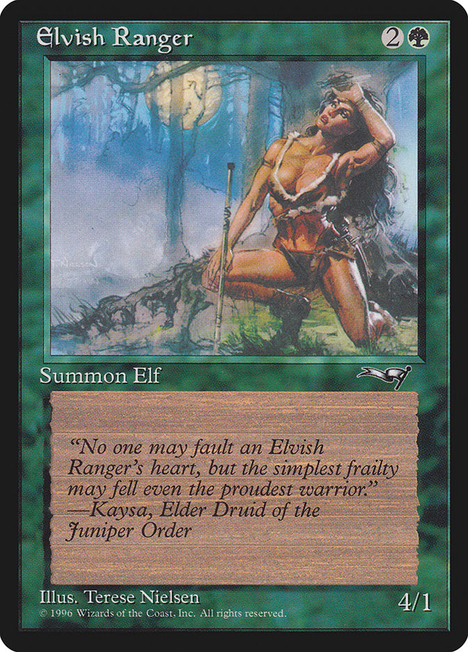 Elvish Ranger (Moon Background) [Alliances] | Good Games North
