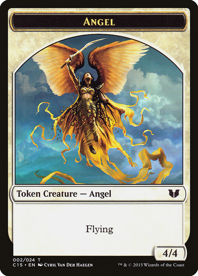 Angel // Knight (005) Double-Sided Token [Commander 2015 Tokens] | Good Games North