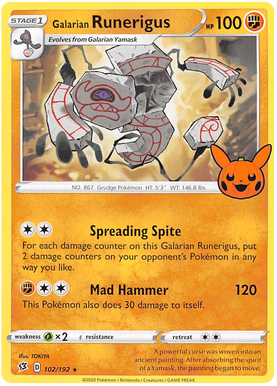 Galarian Runerigus (102/192) [Trick or Trade 2023] | Good Games North