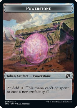 Powerstone // Golem Double-Sided Token [The Brothers' War Tokens] | Good Games North